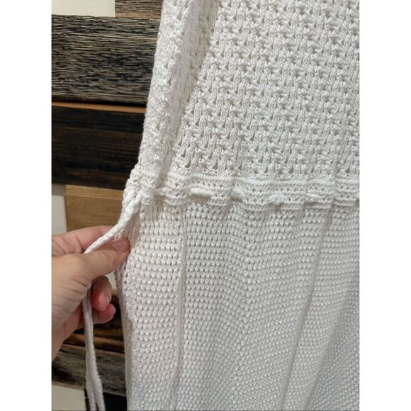 J Jill crocheted white dress size Large - Picture 4 of 9